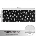 thumbnail image 5 of Kitchen Rugs Sets Of 2,Black Halloween Cat Skull Pattern Anti Fatigue Kitchen Mat Rugs Non Slip Washable,Decorative Kitchen Floor Mats for Kitchen,Sink,Laundry,17"X47", 5 of 5