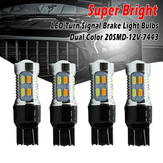 2400LM 3157 7443 LED Bulbs Turn Signal, Brake Stop Tail Lights 12V LED Parking Light Bulbs for Cars, Trucks