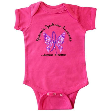 

Inktastic Sjogrens Syndrome Butterfly 6.1 Gift Baby Boy or Baby Girl Bodysuit