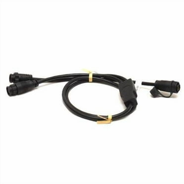 Lowrance Boat Transducer Y-Adapter Cable 000-12573-001 | 4Ft