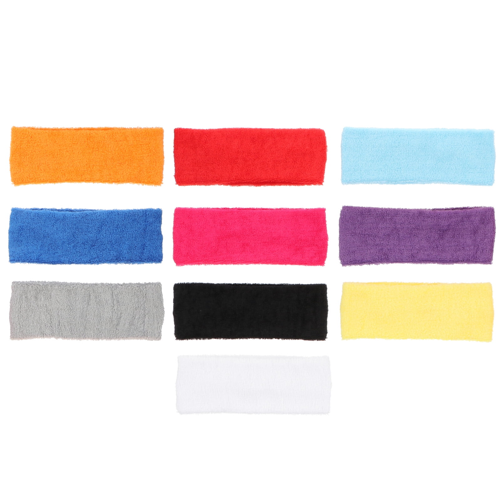 10Pcs Sweat Headbands Sports Head Sweatbands for Athletic Men and Women
