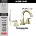thumbnail image 7 of Delta 35546-Mpu-Dst Trillian 1.2 GPM Bathroom Sink Faucet Widespread Bathroom Faucet -, 7 of 7