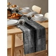 thumbnail image 6 of Grey Oil Painting Table Runner Cotton Linen 90 Inch Holiday Dresser Scarves, Modern Abstract Graffiti Street Art Tablerunner for Kitchen Coffee Dining Bedroom Dinner Scarf Décor 13''x90'', 6 of 9