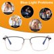 thumbnail image 5 of Gafas retro de moda con bloqueo de luz azul para pantallas para resistir la fatiga ocular, 5 of 5