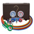 thumbnail image 1 of Mastercool (98661-PRO) Blue R134A and R-12 Dual Manifold Gauge Set with 60" Hose, 1 of 3