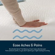 Serta 10 King Medium Gel Memory Foam Mattress – Cooling Comfort & Pressure Relief