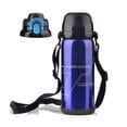thumbnail image 1 of Greeniant Frasco de vacío de 800ML para exteriores, botella de gran capacidad, taza aislada de acero inoxidable, tazas aislantes para exteriores Ropa Deportiva, Zapatos Azul, 1 of 6