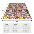 thumbnail image 3 of Salouo Cute Cartoon Owls Print Bed Blankets,Flannel Blanket Comfortable Air Conditioning Blanket Lightweight Blanket for Sofa Bed Travel & Couch -60"x50", 3 of 8