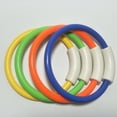 thumbnail image 4 of 4pcs Colorful Diving Rings Underwater Swimming Grab Toy Rings Diving Training Accessory (Orange Green Yellow Blue), 4 of 5