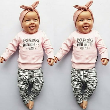 Mlpeerw Toddler Baby Girl Outfits Ruffle Romper Bodysuit Jumpsuit Floral Halen Pants Fall Winter Clothes Walmart Com