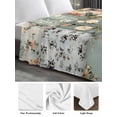 thumbnail image 6 of Elegant Spring Floral Twim Size Flat Sheet, Wrinkleproof & Fadeproof Cooling Flat Bed Sheet Only, Farmhouse Summer Botanical Plaid Breathable Soft Bedding Top Sheets 66 x 96 Inches, 6 of 8