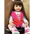 thumbnail image 4 of Muñecas Reborn realistas para bebés, juguete de bebé de silicona completo, vinilo de 50CM, muñeca de niña recién nacida, regalo de princesa para niños pequeños, 4 of 5