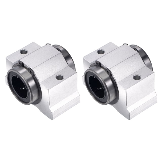 Unique Bargains SCV25UU Linéaire Roulements à Billes Glissières, 25mm Diamètre d'Alésage 2 Pack