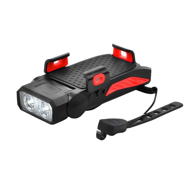 Kyusrd Lampe de Vélo de Nuit Phare de Conduite Support de Téléphone