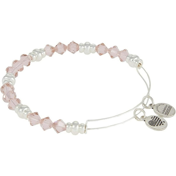 Alex and Ani Because I Love You Mom Bracelet Pink One Size
