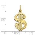 thumbnail image 3 of 10k Solid Polished Dollar Sign Charm in 10k Yellow Gold, 3 of 3