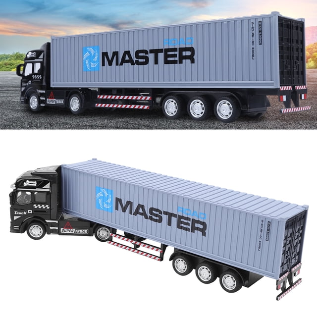 48 Alloy Simulation Container Truck Highly Collection Gifts Pull Back Toy Vehicle for Kids