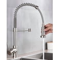 thumbnail image 2 of Grifo De Cocina Para Tarja - Válvula Mezcladora con Manguera Flexible - Mezcladora De Agua Caliente Fría - Grifo Para Fregadero Extraíble  Llave mezcladora Monocomando 360 grados, 2 of 7