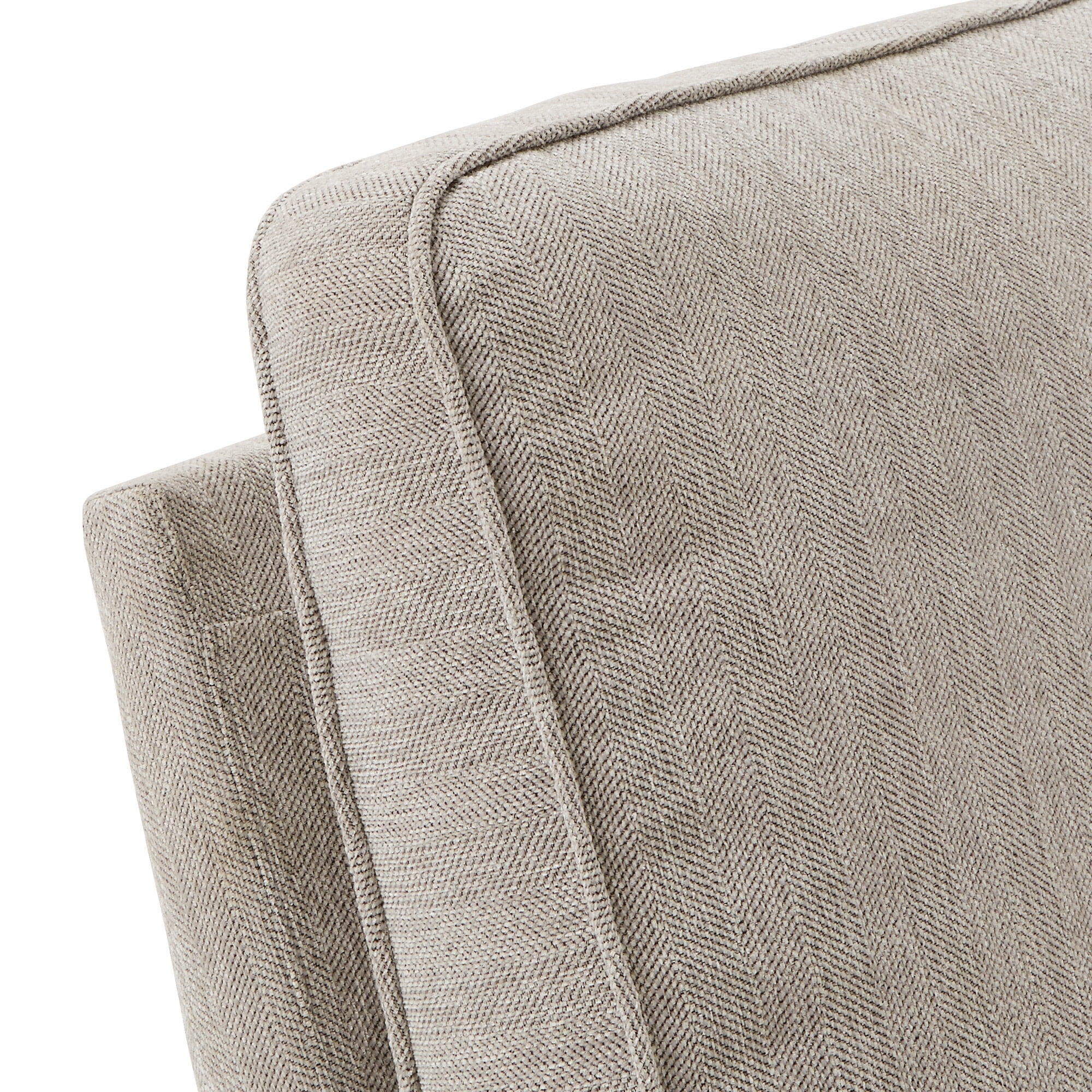 Weston Home Cleta Push Back Swivel Recliner Chair, Grey Fabric