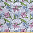 thumbnail image 1 of Garden Art Fabric by the Yard, Art of Botanical Flowers and Abstract Round Ornaments, Decorative Upholstery Fabric for Chairs & Home Accents, Multicolor by Ambesonne, 1 of 4