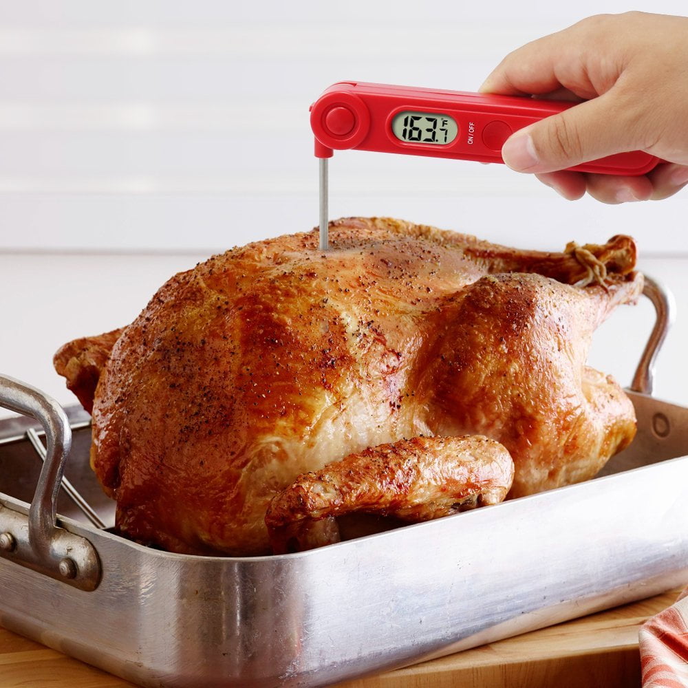ThermoPro Black Digital Instant Read Meat Thermometer Food Candy Cooking  Kitchen Thermometer TP03BW - The Home Depot