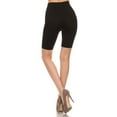 thumbnail image 4 of Women Basic Stretch Bike Shorts Fitness Workout Shorts Yoga Shorts XS S M, 4 of 5