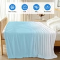 thumbnail image 4 of Blue White Ombre Cooling Blanket,Lightweight Breathable Summer Throw Blanket with Double Sided Cold Effect,Gradient Color Modern Abstract Art Picnic Blankets Bed Sheet for Hot Sleepers 40"x60", 4 of 8