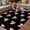 Black, variant on Valentine's Day Outdoor Rug for Patio/Deck/Porch, Non-Slip Large Area Rug 4 x 6 Ft, Pink Bows Shining Stars Modern Black Indoor Outdoor Rugs Washable Area Rugs, Reversible Camping Rug Carpet Runner
