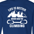 thumbnail image 4 of Inktastic Rock Climbing Mountains Long Sleeve Youth T-Shirt, 4 of 5