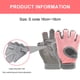 thumbnail image 2 of 1 par de guantes deportivos de ciclismo de medio dedo para fitness, antideslizantes, transpirables, resistentes al desgaste, protección de manos, guantes gruesos., 2 of 5