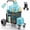 330LBS, variant on PYY Aluminum Beach Cart with 12-Inch Solid All-Terrain Wheels, 330 lbs Capacity