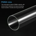 thumbnail image 4 of Uxcell 76mm ID x 80mm OD x 200mm Clear Rigid Acrylic Pipe Round Tube 2 Pack, 4 of 6