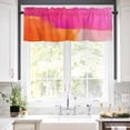 thumbnail image 5 of Orange Ponk Valances for Windows Gradient Splatter Foil Painting Grunge Art Rod Pocket Curtain Valance Window Treatment Short Curtains for Kitchen Living Room, 42"x12", 5 of 5