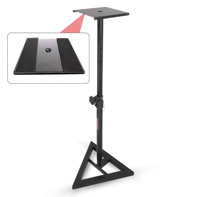 Heavy Duty PA Speaker Tripod Stand - Adjustable Height Up To 5ft, Holds 132 Lbs