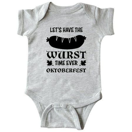 

Inktastic Let s Have the Wurst Time Ever- Oktoberfest Gift Baby Boy or Baby Girl Bodysuit