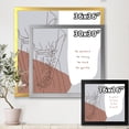 thumbnail image 4 of Designart 'Be Patient Be Kind Be Loving Be Patient One Line Leave' Modern Framed Art Print, 4 of 4