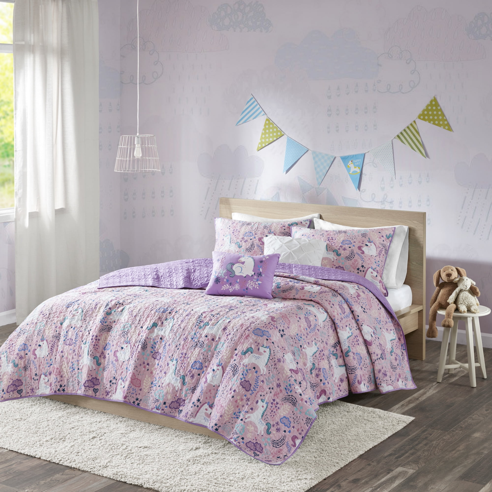 Home Essence Kids Laila Cotton Reversible Coverlet Set Walmart Com Walmart Com