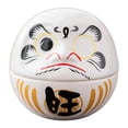 thumbnail image 1 of Pequeña muñeca Daruma de cerámica, figura japonesa en miniatura, escultura artística creativa para Blanco, 1 of 5