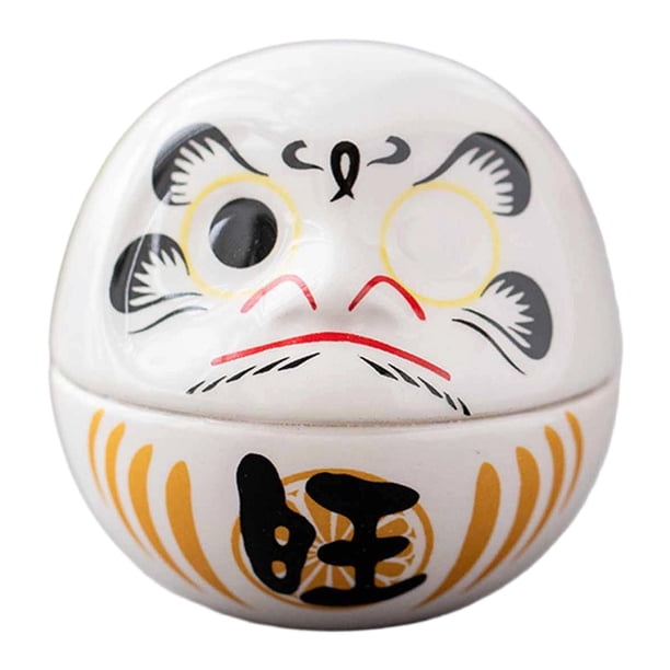 Muñeca pequeña de una colección de esculturas de arte japonés, figura decorativa en miniatura. Blanco