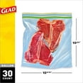 thumbnail image 2 of Glad Zipper Food Storage Gallon Bags, 30 Count, 2 of 7
