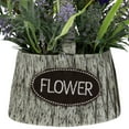 thumbnail image 3 of Northlight Lavender Bouquet in "Flower" Spring Basket with Handle - 12", 3 of 7