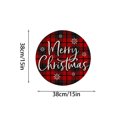 thumbnail image 3 of 2026 Christmas Home Party Decoration 2D Flat Round Christmas Placemats Holiday Printed Table Mats Winter Decorative Cushion For Home Kitchen Dining Table Party Decoration, 3 of 4