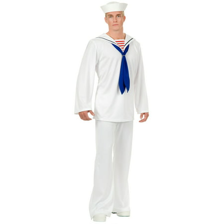 Adult Men's White Nautical Marine Sailor Costume