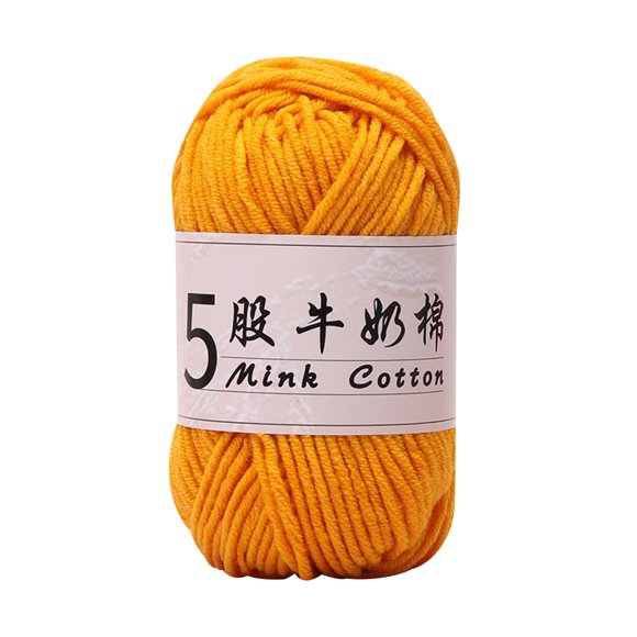 Kyusrd Summer All Home Savings!5 Strands Milk Cotton Doll Crochet Diy Knitting Thread Baby Sweater Wool Ball