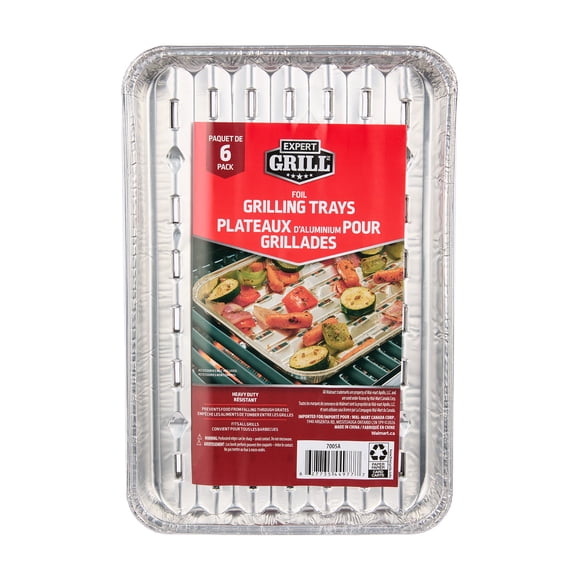 Expert Grill Foil Grilling Trays 6 Pack
