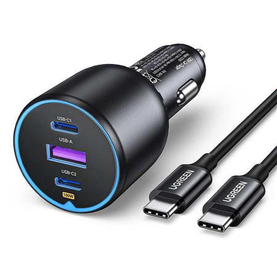 130W 3-Ports Fast USB Car Charger