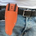 thumbnail image 5 of Uxcell 2-Pack Garden Pruner Sheath, Portable Leather Pruning Shears Sheath Pliers Holder for Belt [Black/Orange], 5 of 8