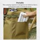 thumbnail image 4 of Sonducket Bolsa de almacenamiento de alimentos para acampar al aire libre, tela Oxford, organizador portátil de gran capacidad, vajilla, bolsa Kits de desorden para acampar Caqui, 4 of 6