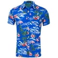 thumbnail image 1 of Niuer Hawaiian Beachwear Aloha Shirt Flamingo Relaxed Fit Short Sleeve Tropical Shirts Buttons up Holiday Loungewear, 1 of 3