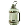 thumbnail image 2 of 1 Gallon Water Jug with Flip-top Lid and Handle Strap,Leak-proof Reusable Large Capacity Gallon Water Bottle for Outdoor Sports Fitness Gym Hiking,2500ml, 2 of 6